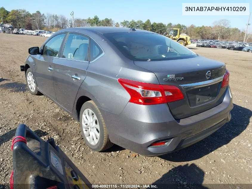 2017 Nissan Sentra Sv VIN: 3N1AB7AP4HY410209 Lot: 40921115