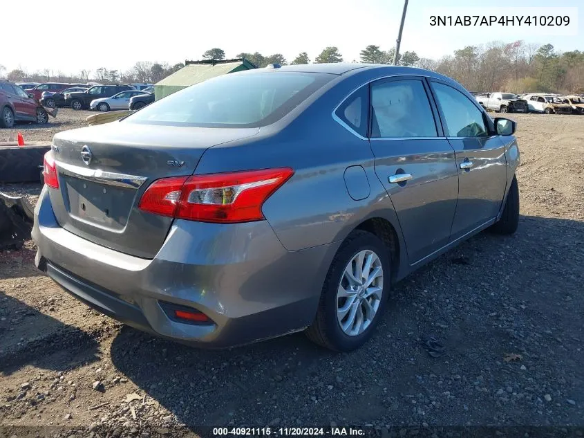 2017 Nissan Sentra Sv VIN: 3N1AB7AP4HY410209 Lot: 40921115