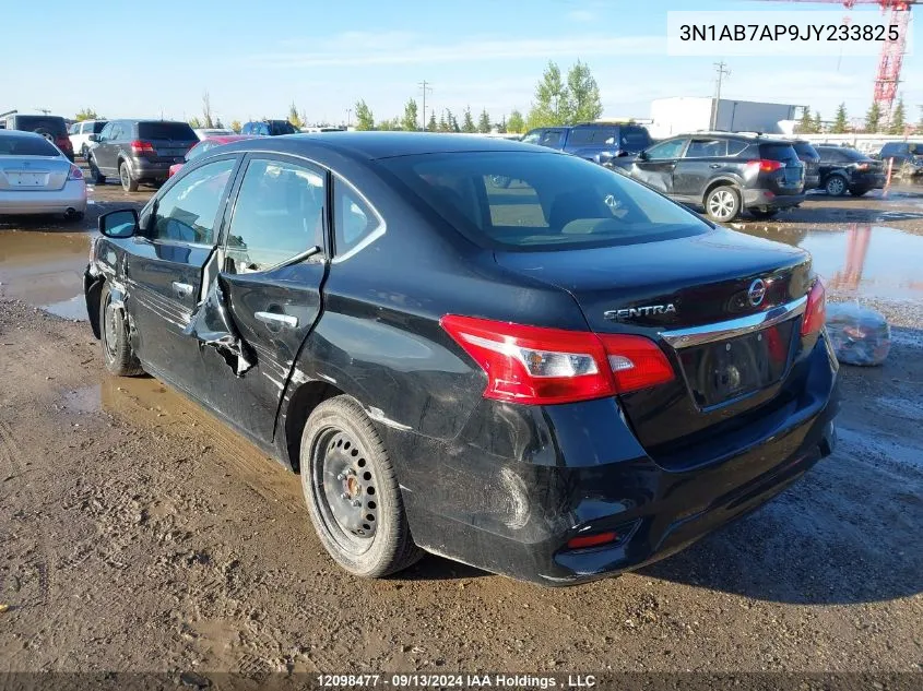 2018 Nissan Sentra VIN: 3N1AB7AP9JY233825 Lot: 12098477