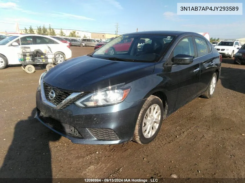 2018 Nissan Sentra VIN: 3N1AB7AP4JY293589 Lot: 12098984