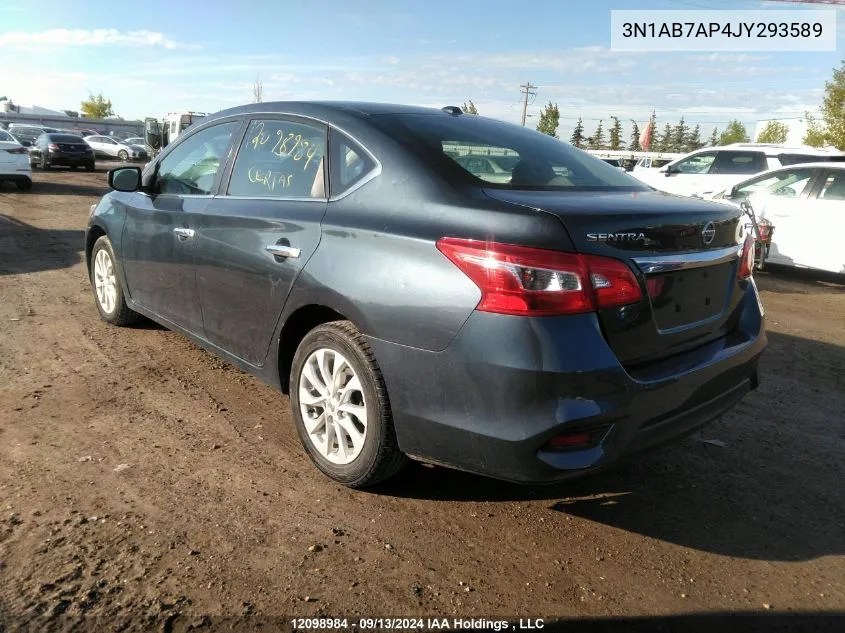 3N1AB7AP4JY293589 2018 Nissan Sentra