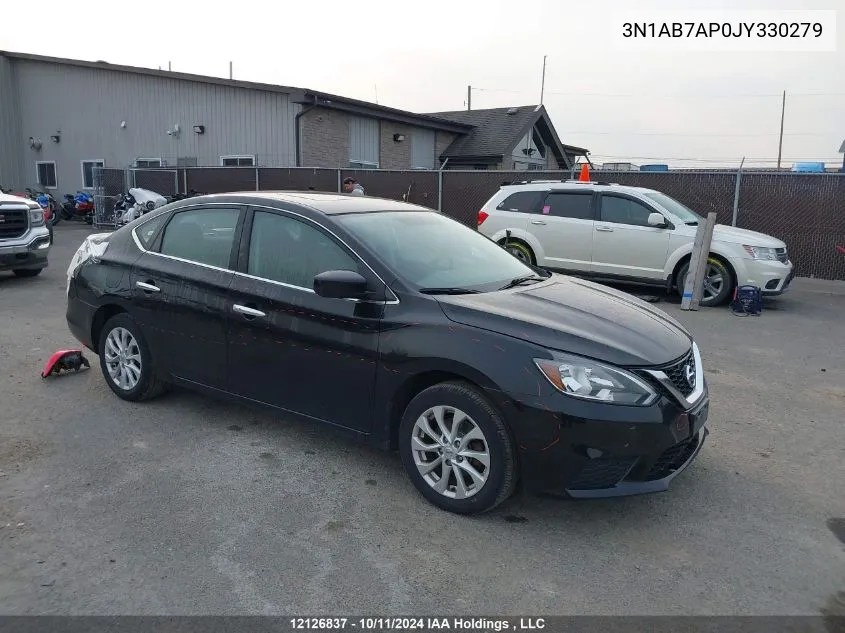 2018 Nissan Sentra VIN: 3N1AB7AP0JY330279 Lot: 12126837