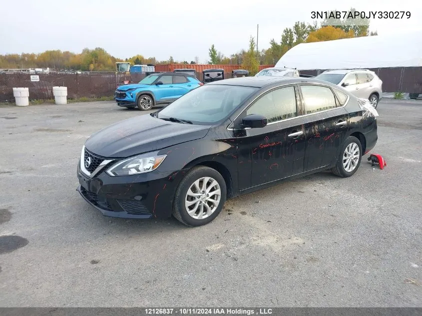 2018 Nissan Sentra VIN: 3N1AB7AP0JY330279 Lot: 12126837