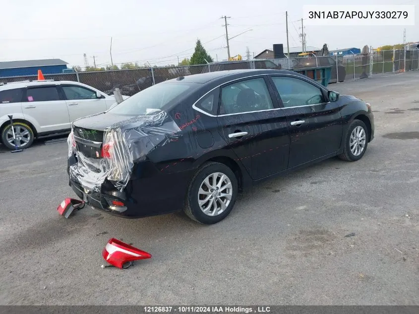 2018 Nissan Sentra VIN: 3N1AB7AP0JY330279 Lot: 12126837