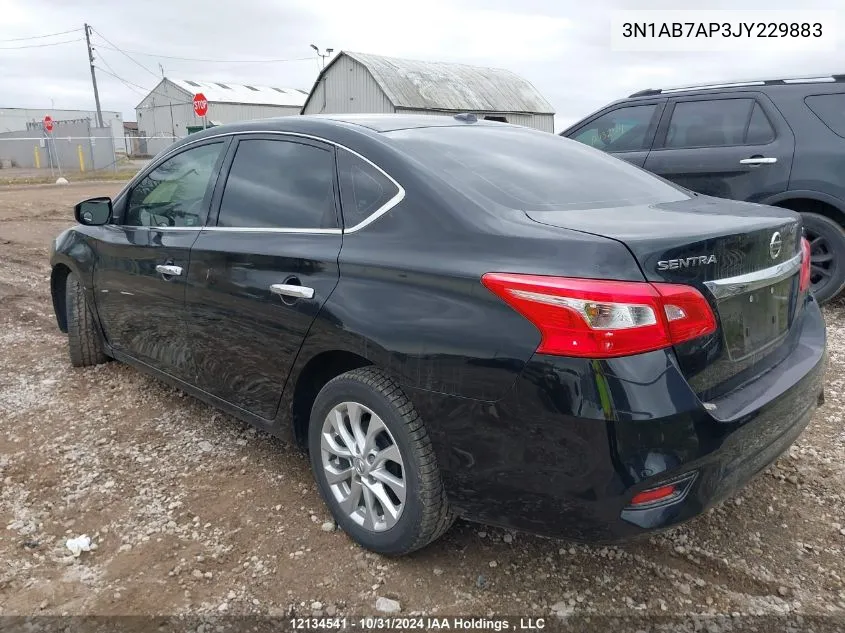 2018 Nissan Sentra VIN: 3N1AB7AP3JY229883 Lot: 12134541