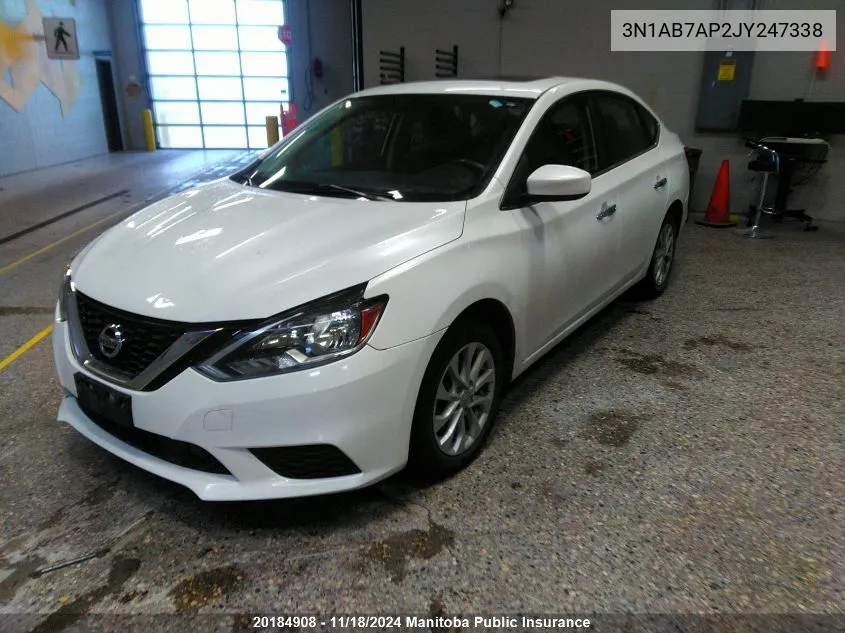 2018 Nissan Sentra 1.8 Sv VIN: 3N1AB7AP2JY247338 Lot: 20184908