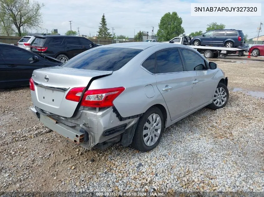 2018 Nissan Sentra S VIN: 3N1AB7AP0JY327320 Lot: 39373775