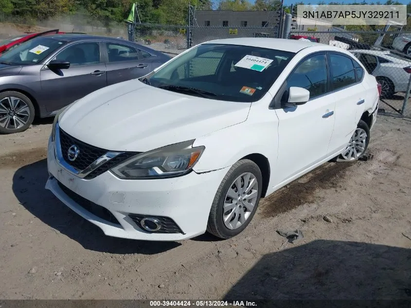 2018 Nissan Sentra S VIN: 3N1AB7AP5JY329211 Lot: 39404424