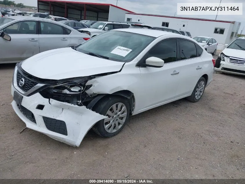 2018 Nissan Sentra S VIN: 3N1AB7APXJY311464 Lot: 39414090