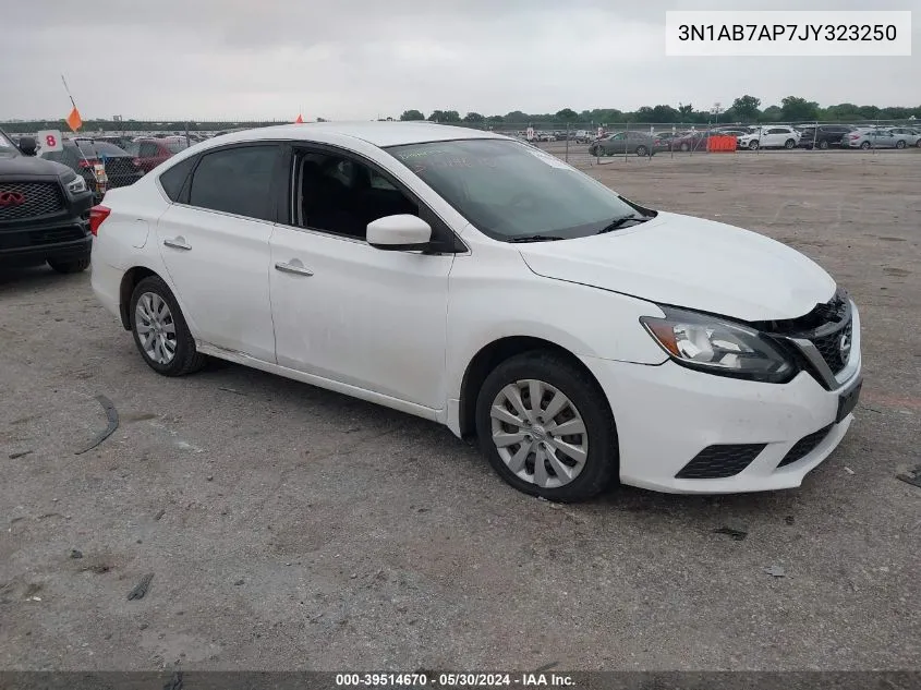 2018 Nissan Sentra S VIN: 3N1AB7AP7JY323250 Lot: 39514670