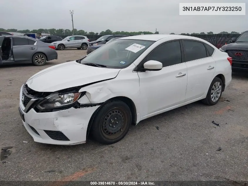 2018 Nissan Sentra S VIN: 3N1AB7AP7JY323250 Lot: 39514670