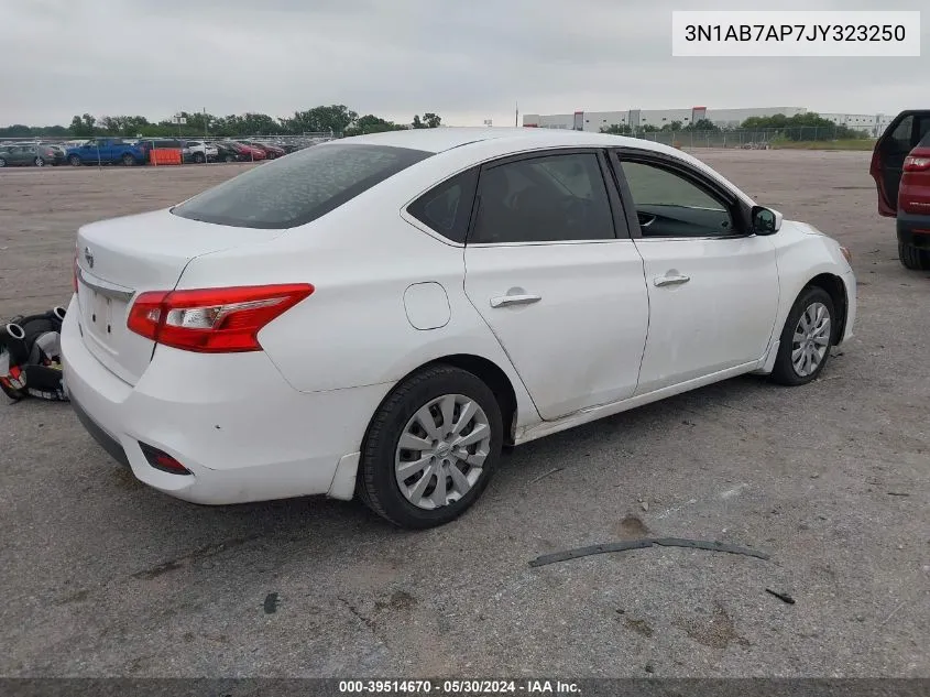 2018 Nissan Sentra S VIN: 3N1AB7AP7JY323250 Lot: 39514670