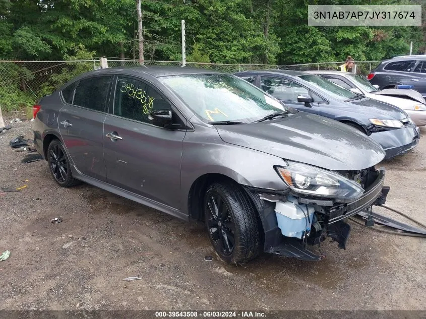 2018 Nissan Sentra Sr VIN: 3N1AB7AP7JY317674 Lot: 39543508