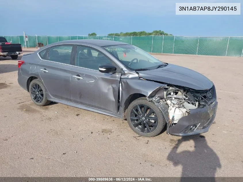 3N1AB7AP8JY290145 2018 Nissan Sentra Sr