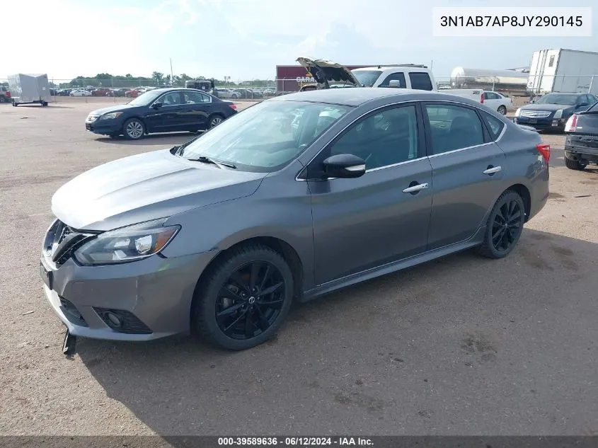 2018 Nissan Sentra Sr VIN: 3N1AB7AP8JY290145 Lot: 39589636