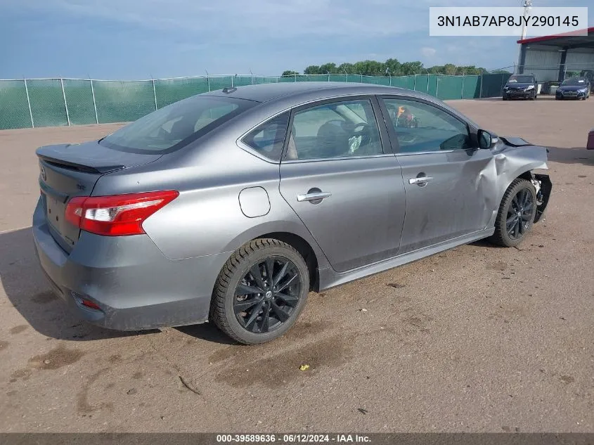 2018 Nissan Sentra Sr VIN: 3N1AB7AP8JY290145 Lot: 39589636