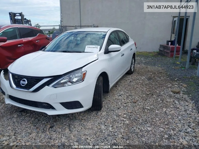 3N1AB7AP8JL644923 2018 Nissan Sentra Sv