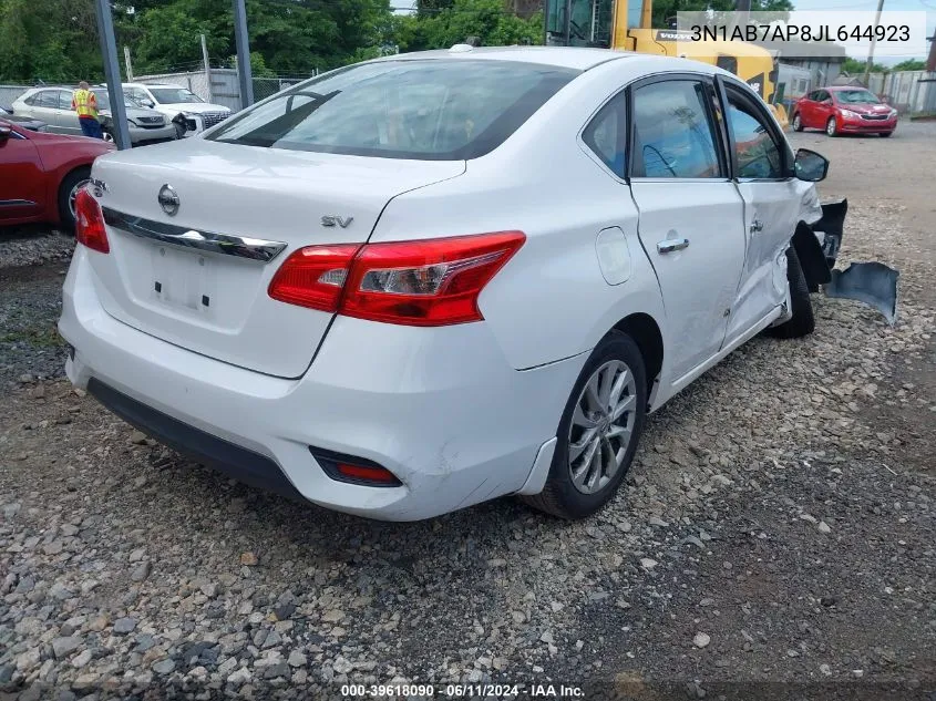 3N1AB7AP8JL644923 2018 Nissan Sentra Sv