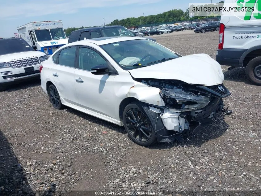 3N1CB7APXJY265529 2018 Nissan Sentra Sr Turbo