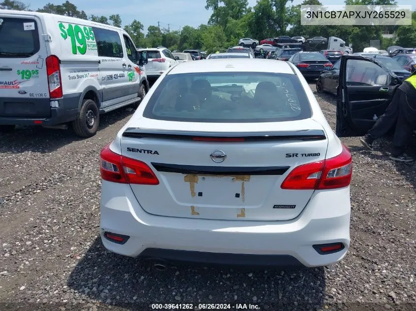 3N1CB7APXJY265529 2018 Nissan Sentra Sr Turbo