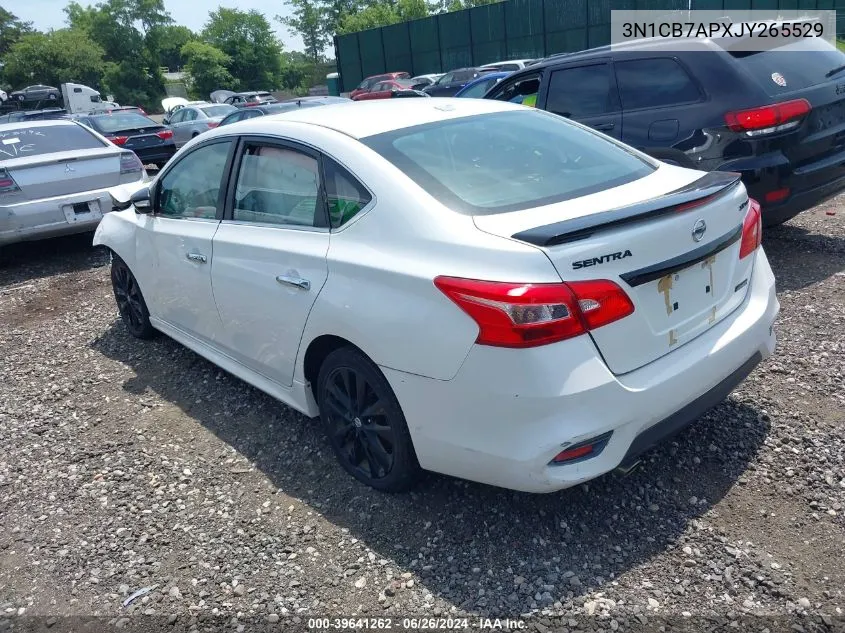 3N1CB7APXJY265529 2018 Nissan Sentra Sr Turbo