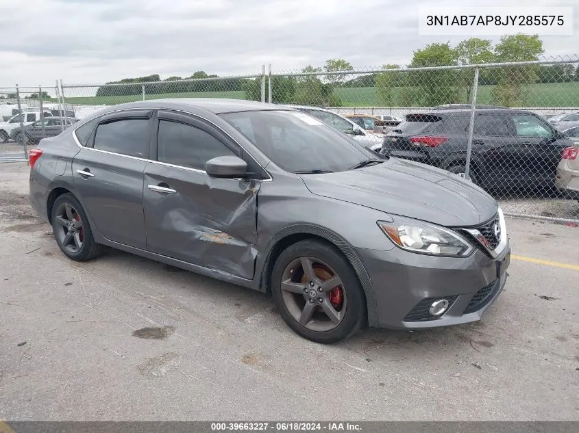 2018 Nissan Sentra S/Sl/Sr/Sv VIN: 3N1AB7AP8JY285575 Lot: 39663227