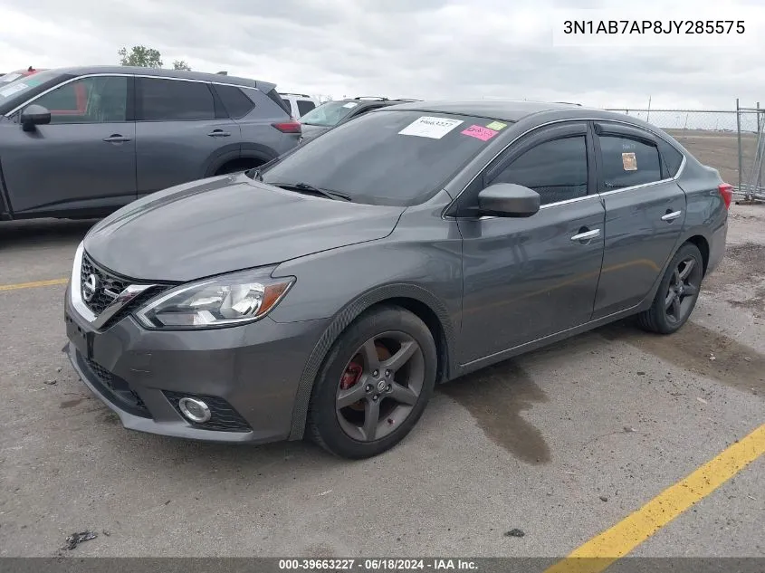 2018 Nissan Sentra S/Sl/Sr/Sv VIN: 3N1AB7AP8JY285575 Lot: 39663227