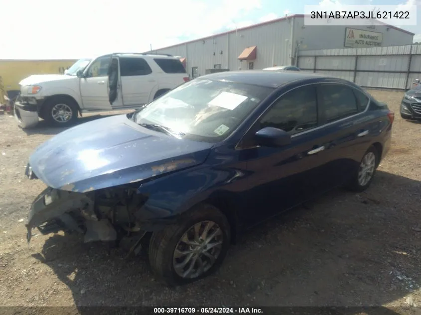 2018 Nissan Sentra Sv VIN: 3N1AB7AP3JL621422 Lot: 39716709