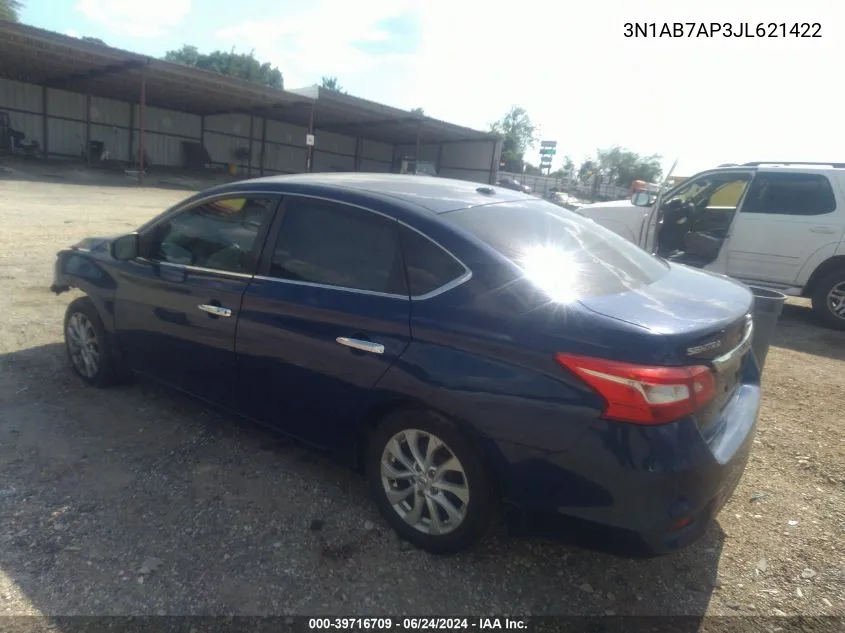 2018 Nissan Sentra Sv VIN: 3N1AB7AP3JL621422 Lot: 39716709