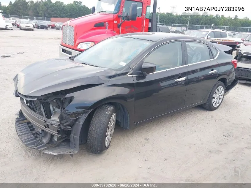 2018 Nissan Sentra S/Sv/Sr/Sl VIN: 3N1AB7AP0JY283996 Lot: 39732628