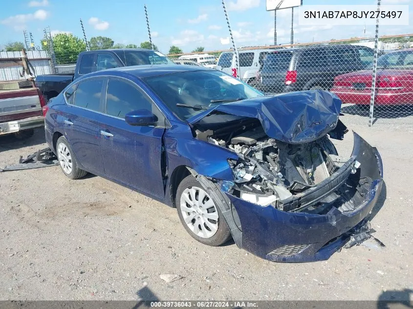 3N1AB7AP8JY275497 2018 Nissan Sentra S