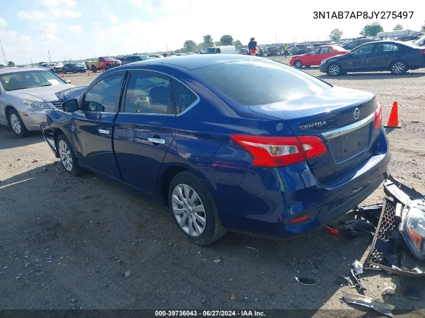 3N1AB7AP8JY275497 2018 Nissan Sentra S