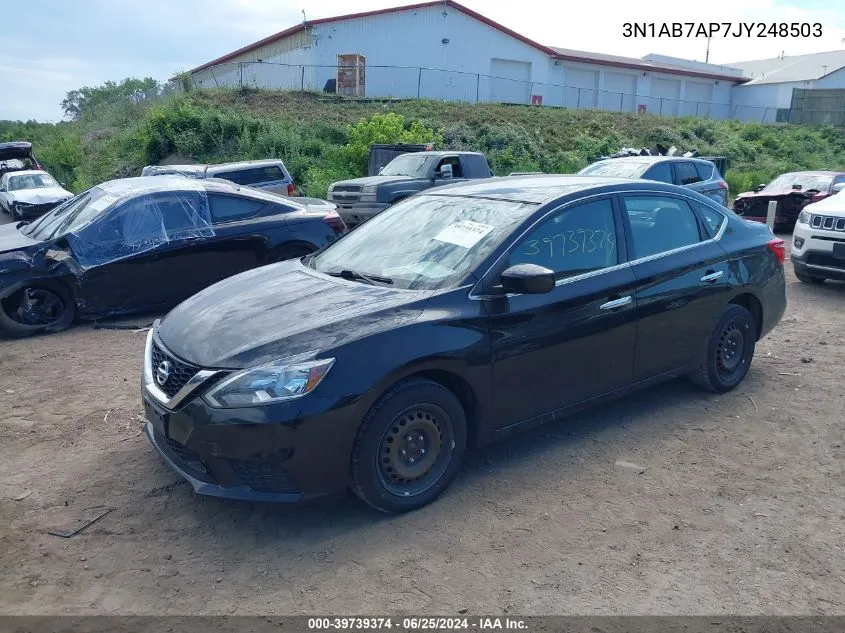 2018 Nissan Sentra S VIN: 3N1AB7AP7JY248503 Lot: 39739374