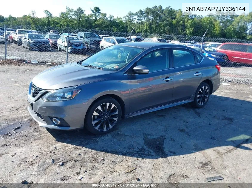 2018 Nissan Sentra Sr VIN: 3N1AB7AP7JY336144 Lot: 39748917