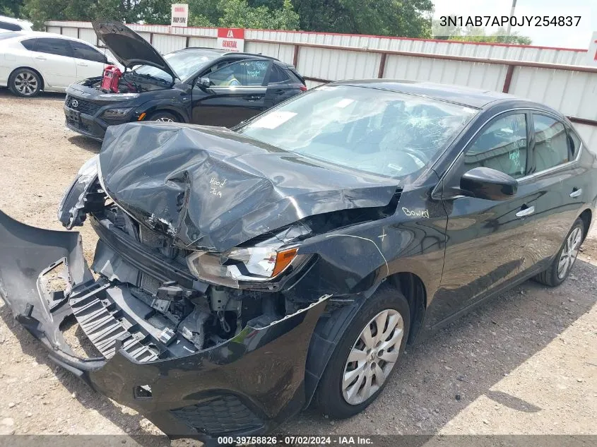 2018 Nissan Sentra S VIN: 3N1AB7AP0JY254837 Lot: 39758826