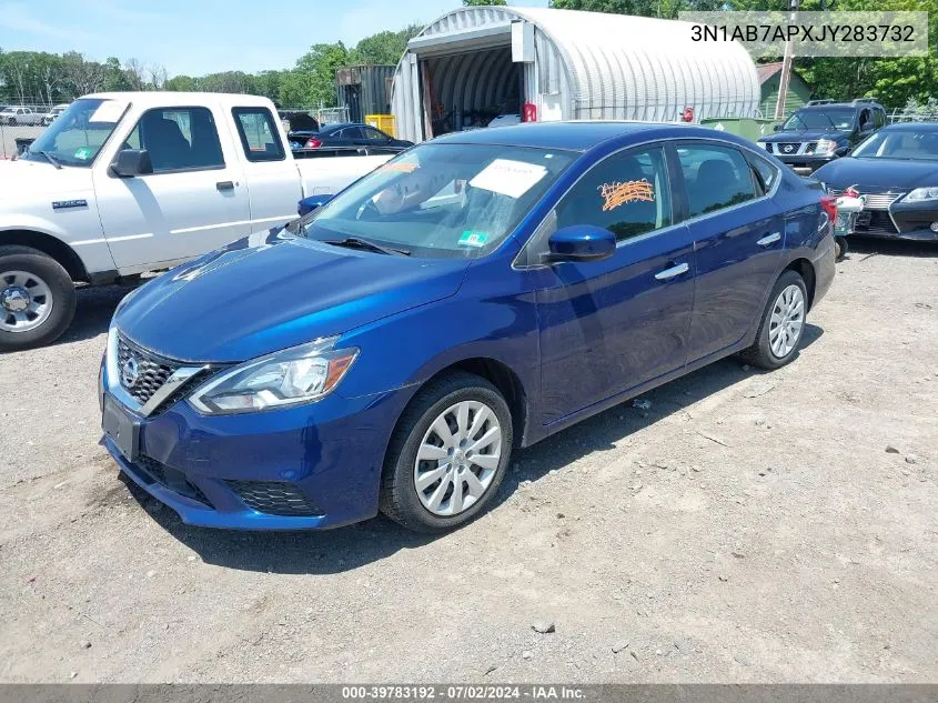 2018 Nissan Sentra S VIN: 3N1AB7APXJY283732 Lot: 39783192