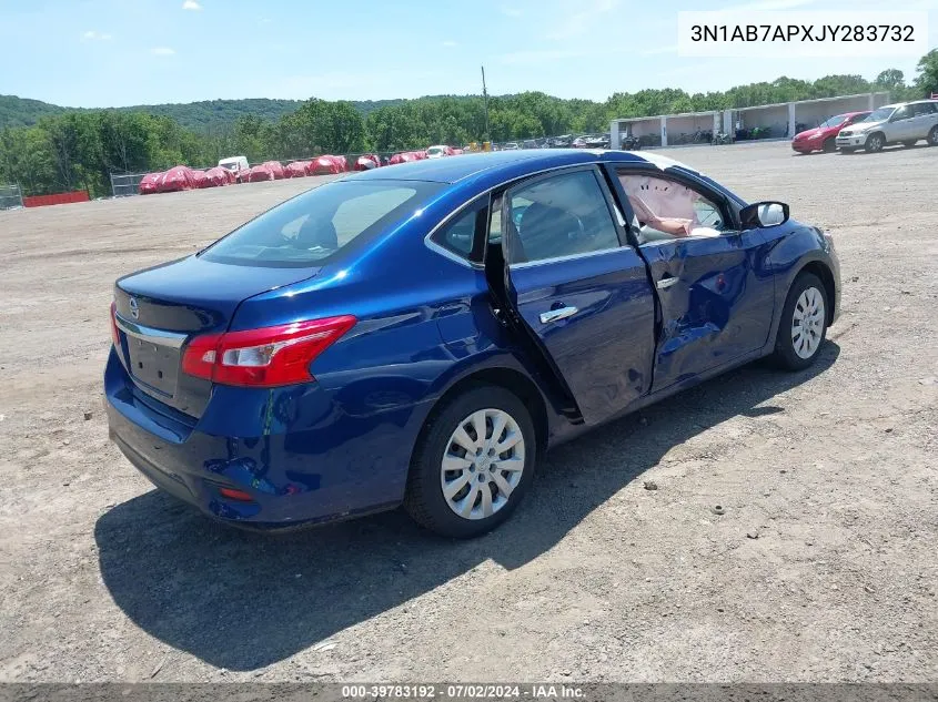 2018 Nissan Sentra S VIN: 3N1AB7APXJY283732 Lot: 39783192