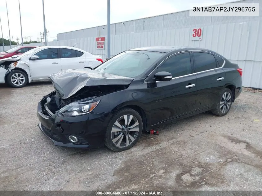 2018 Nissan Sentra Sl VIN: 3N1AB7AP2JY296765 Lot: 39804680