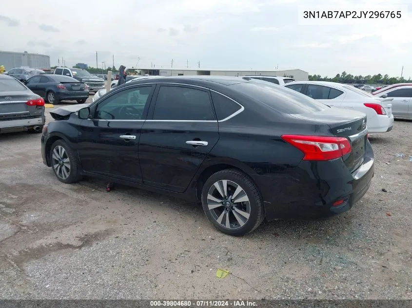 2018 Nissan Sentra Sl VIN: 3N1AB7AP2JY296765 Lot: 39804680