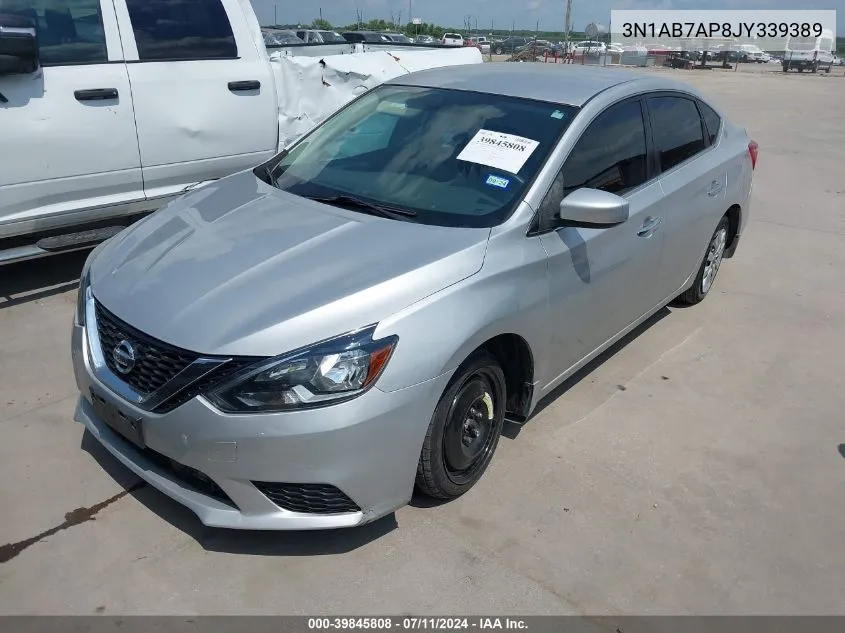 3N1AB7AP8JY339389 2018 Nissan Sentra S