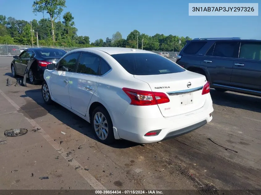 2018 Nissan Sentra Sv VIN: 3N1AB7AP3JY297326 Lot: 39854434