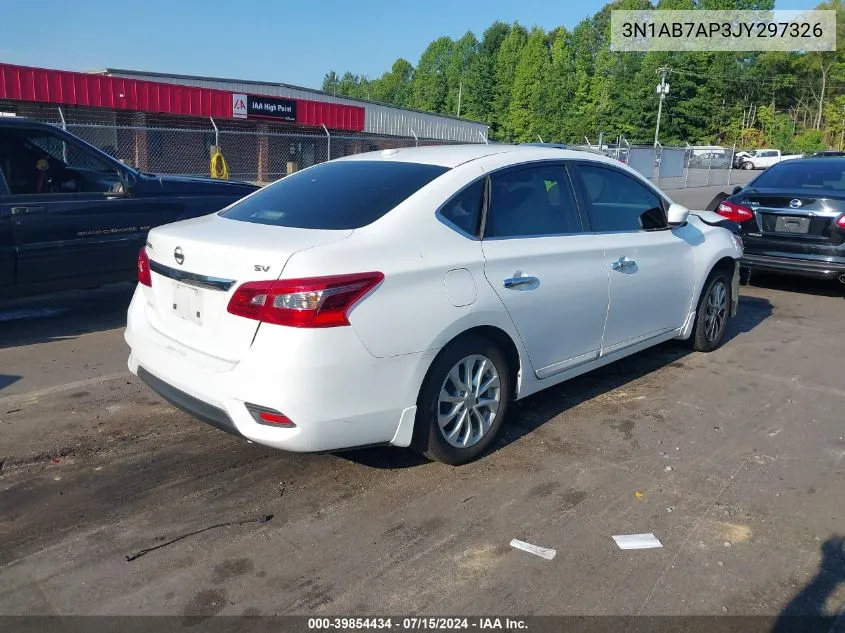 2018 Nissan Sentra Sv VIN: 3N1AB7AP3JY297326 Lot: 39854434