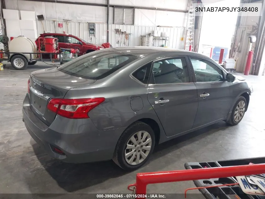 3N1AB7AP9JY348408 2018 Nissan Sentra S