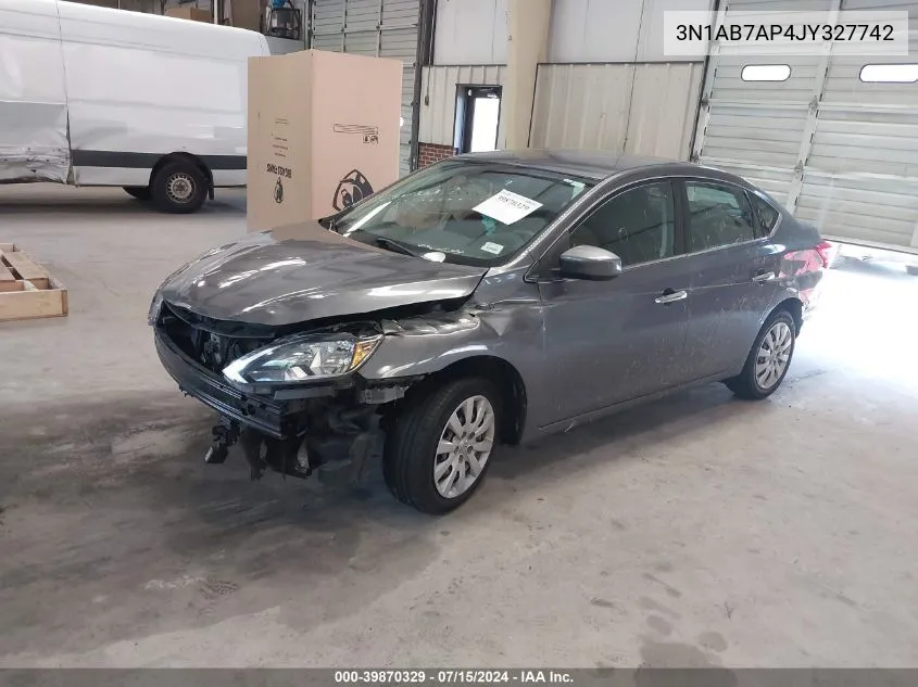 3N1AB7AP4JY327742 2018 Nissan Sentra S