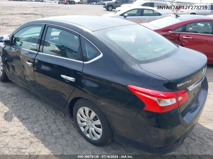 2018 Nissan Sentra S VIN: 3N1AB7AP1JY273719 Lot: 39878135