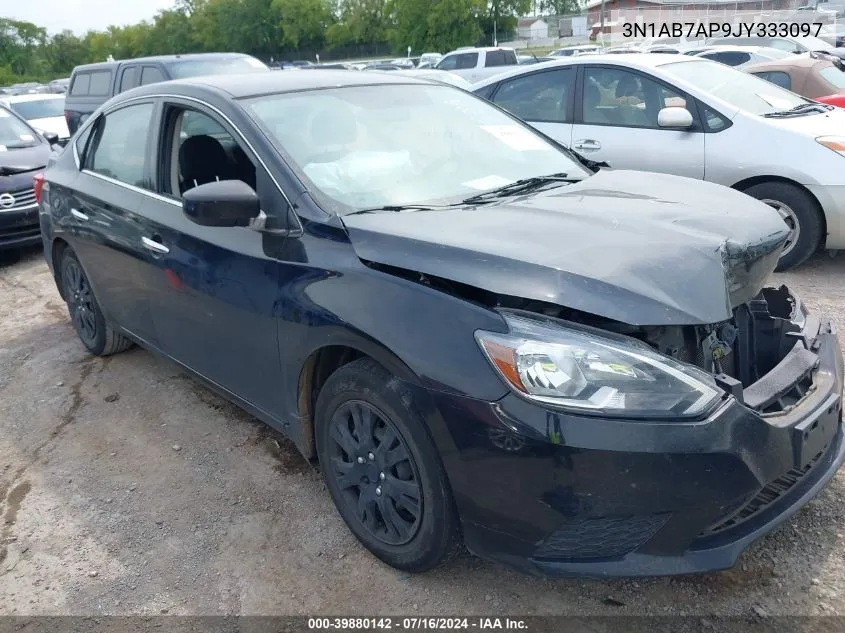 2018 Nissan Sentra S VIN: 3N1AB7AP9JY333097 Lot: 39880142