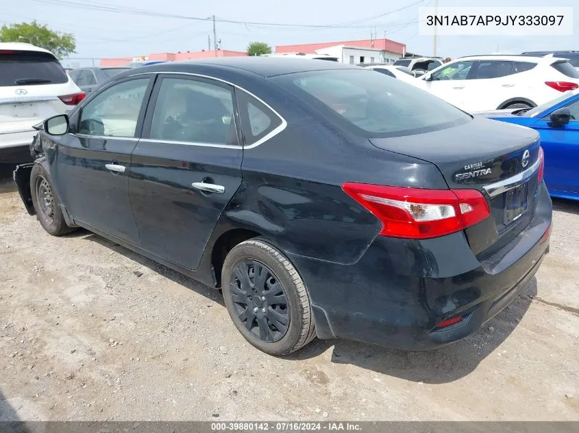 2018 Nissan Sentra S VIN: 3N1AB7AP9JY333097 Lot: 39880142