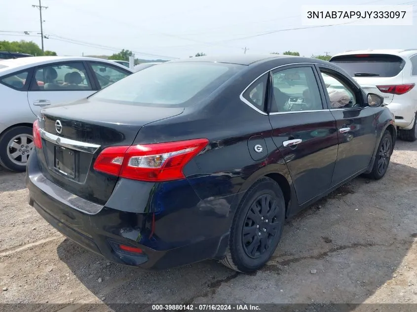 2018 Nissan Sentra S VIN: 3N1AB7AP9JY333097 Lot: 39880142