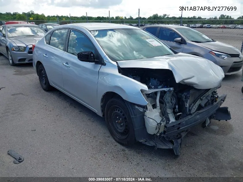 2018 Nissan Sentra S VIN: 3N1AB7AP8JY277699 Lot: 39883007