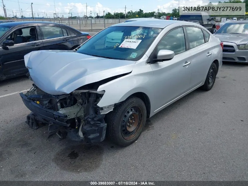 2018 Nissan Sentra S VIN: 3N1AB7AP8JY277699 Lot: 39883007